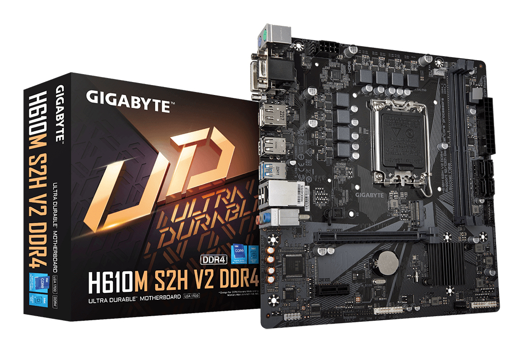Gigabyte H610M S2H V2 DDR4, mATX, LGA1700, Intel H610, 2x DDR4, M.2, GBe LAN - Afbeelding 6