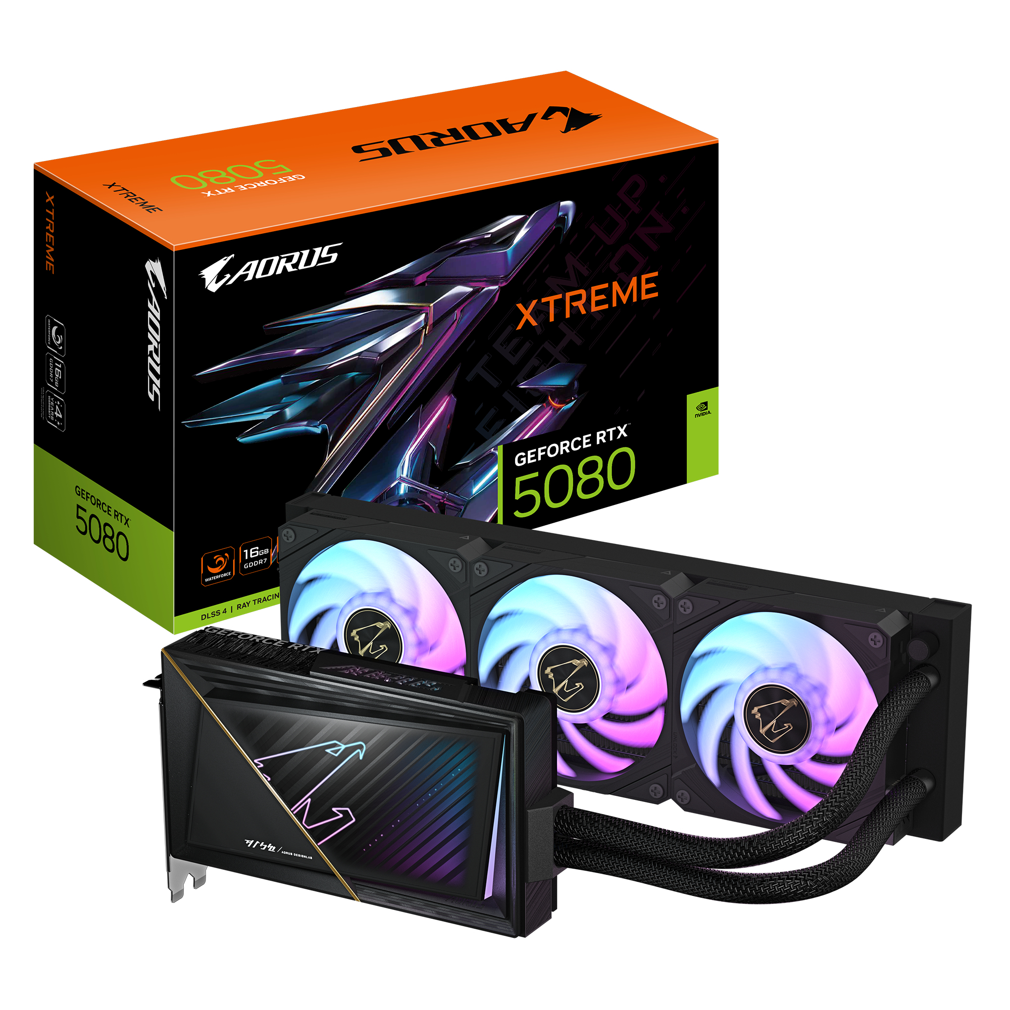 Gigabyte GV-N5080AORUSX W-16GD AORUS GeForce RTX 5080 XTREME WATERFORCE 16G, 16GB, GDDR7, 256bit - Afbeelding 6