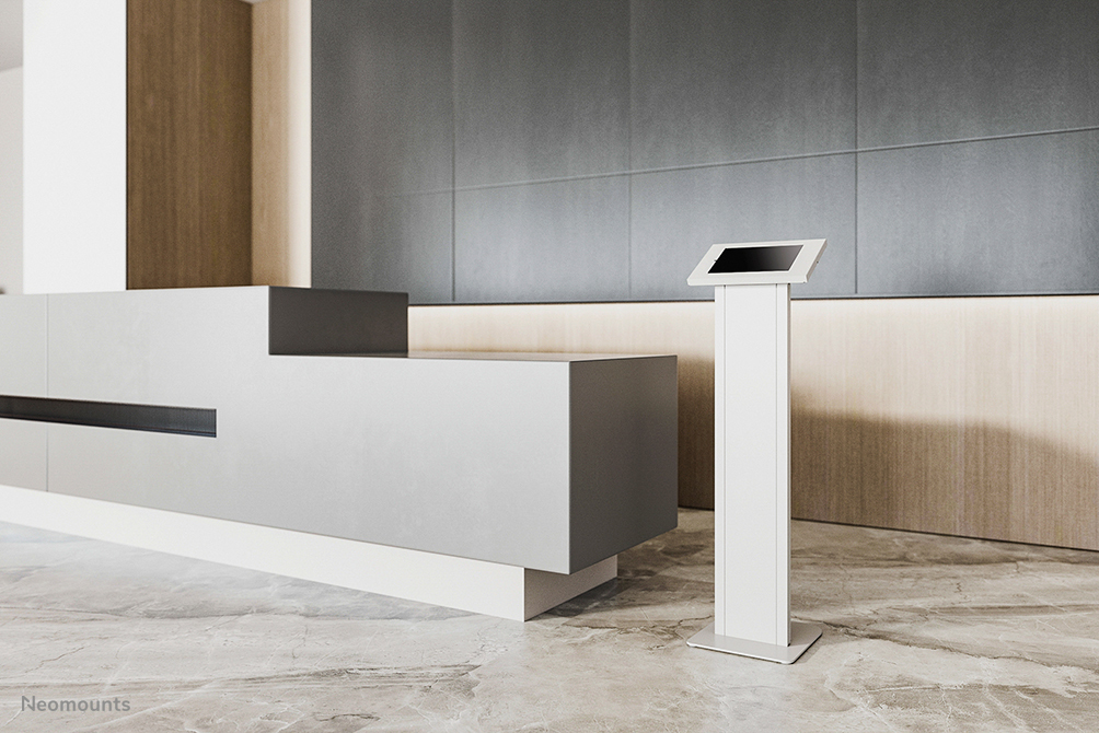 Neomounts FL15-750WH1 floor stand with cabinet, lockable tablet casing for Apple iPad, - Afbeelding 15