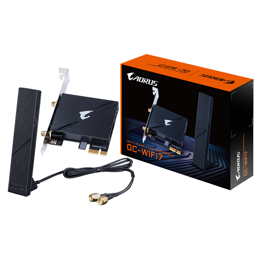 Gigabyte GC-WIFI7 adapter, Internal, Wireless, PCI Express, WLAN / Bluetooth, 5800 Mbit/s, Black - Afbeelding 3