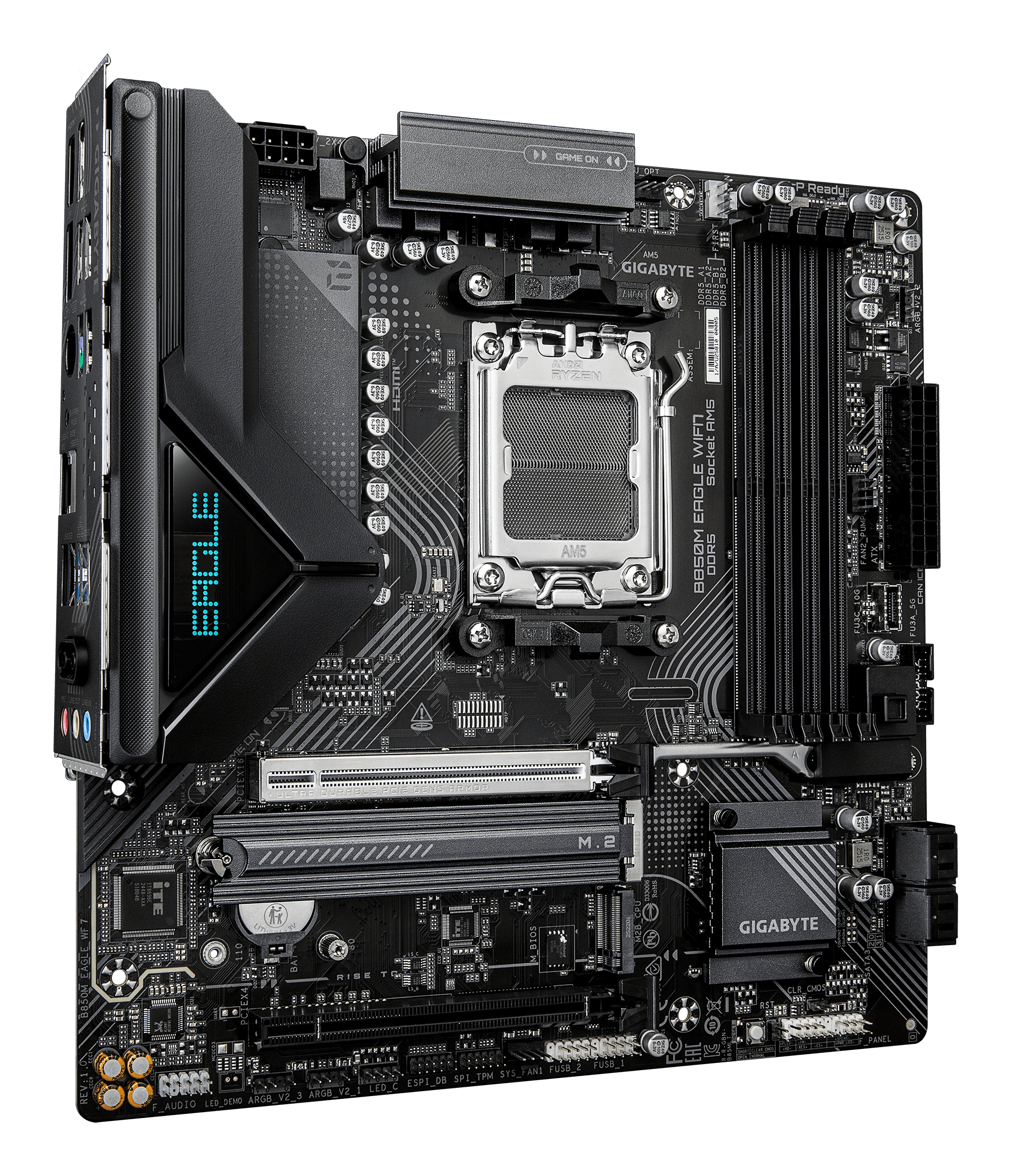 Gigabyte B850M EAGLE WF7, mATX, AMD AM5, DDR5, 2.5 Gbe, Wi-Fi 7, USB Type-C 3.2 Gen 2, PCIe 5.0 - Afbeelding 3