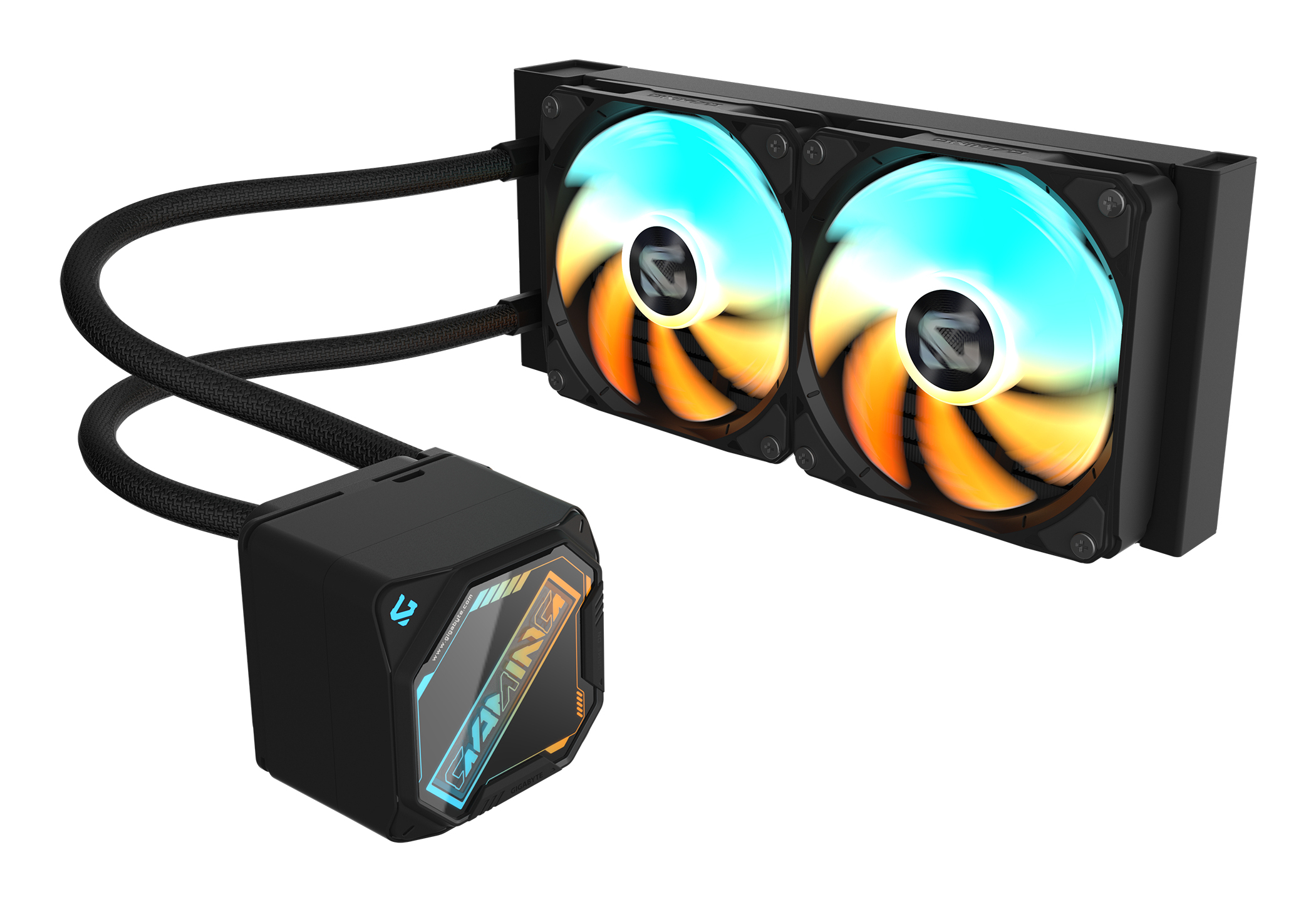 Gigabyte GP-GIGABYTE GME 240 GAMING 240 Liquid CPU Cooler- 2x120mm ARGB Fan, slide-in interlock - Afbeelding 6