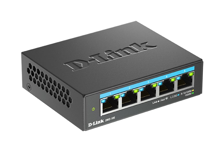 D-Link 5-poorts 2,5G Multi-Gigabit Desktop Switch - Afbeelding 2