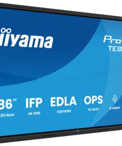 iiyama TE8615A-B2AG beeldkrant Kiosk-ontwerp 2,17 m (85.6") Wifi 550 cd/m² 4K Ultra HD Zwart Touchscreen Type processor Android 24/7 Monitor