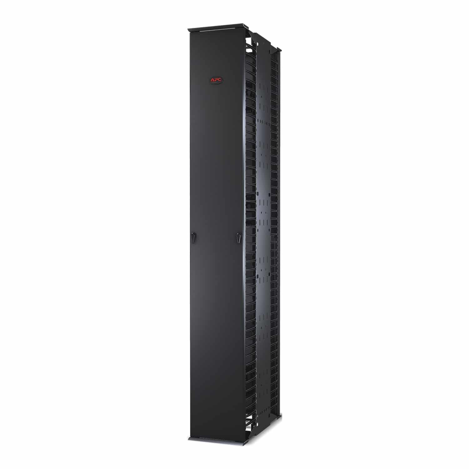APC Sterke verticale kabelgeleider voor racks met 2 en 4 staanders, hoogte 231 cm x breedte 30,5 cm, dubbelzijdig met deuren