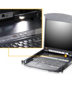ATEN KL1508AIM rack console 43,2 cm (17") 1280 x 1024 Pixels Metaal Zwart 1U - Afbeelding 4