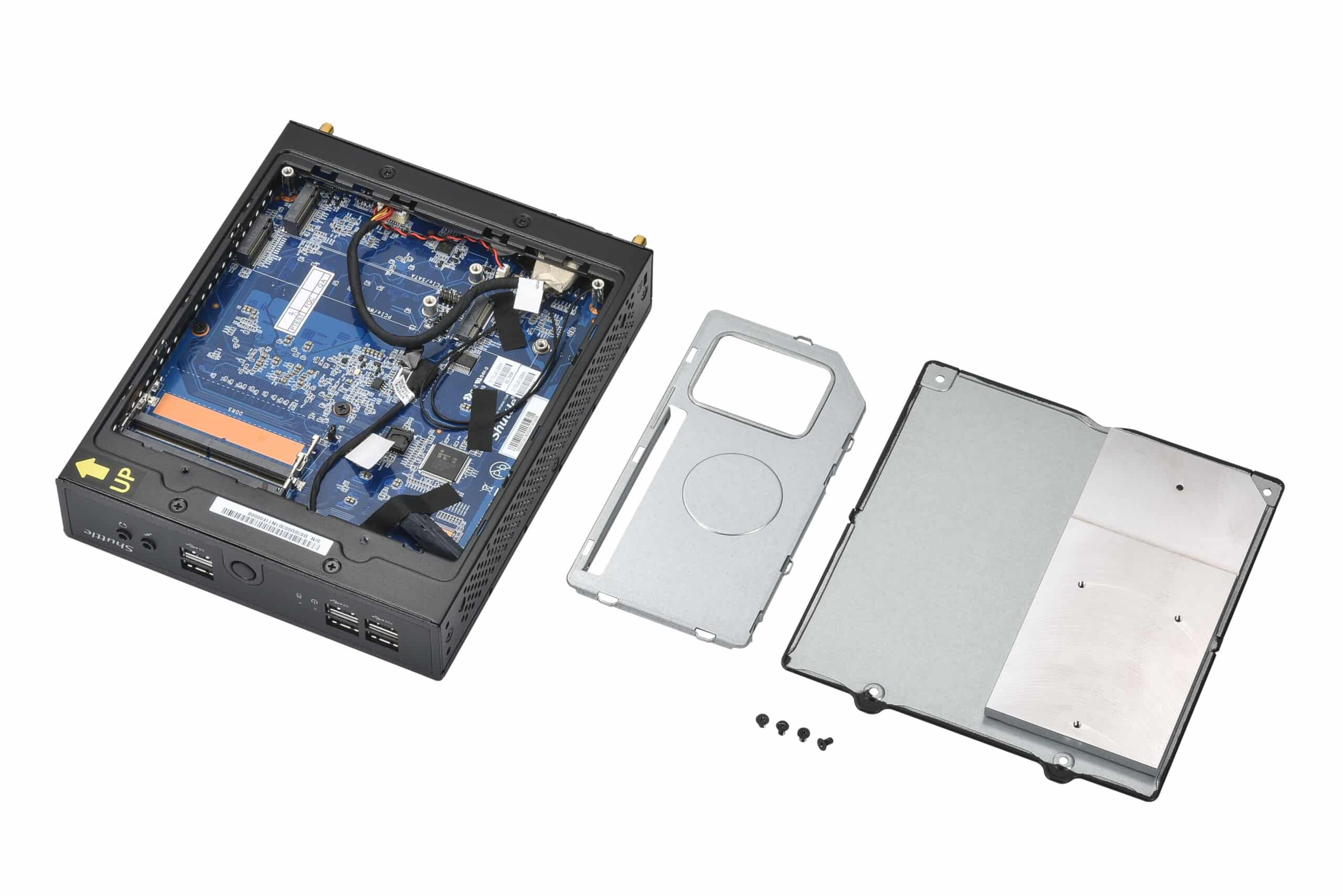 Shuttle XPC slim Barebone DS50U, Intel Celeron 7305, 2x LAN (1x 2.5Gbit,1x 1Gbit), 1xCOM,1xHDMI,1xDP, 1x VGA, ventilatorloos, 24/7 permanent gebruik - Afbeelding 8
