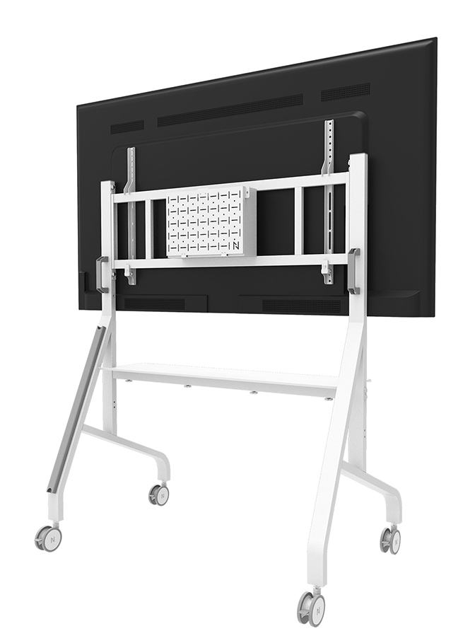 Neomounts FL50-575WH1 floor stand, Multimedia cart/trolley, White, 65" - 110", 300x200 - 1100x600 mm - Afbeelding 4