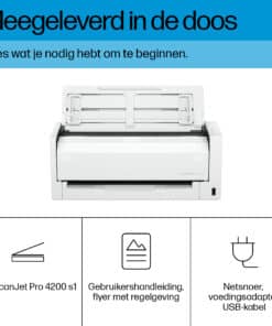 HP ScanJet Pro 4200 s1 ADF-scanner 600 x 600 DPI A4 Blauw, Wit