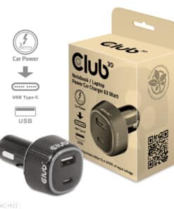 CLUB3D Notebook / Laptop Power Car Charger 63 Watt