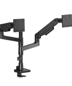 ACT Monitorarm 49" office premium, gasveer, paalbevestiging, 2 schermen