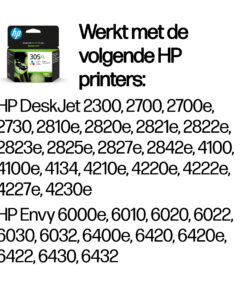 HP 305XL originele high-capacity drie-kleuren inktcartridge