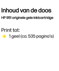 HP 951 originele gele inktcartridge - Afbeelding 2