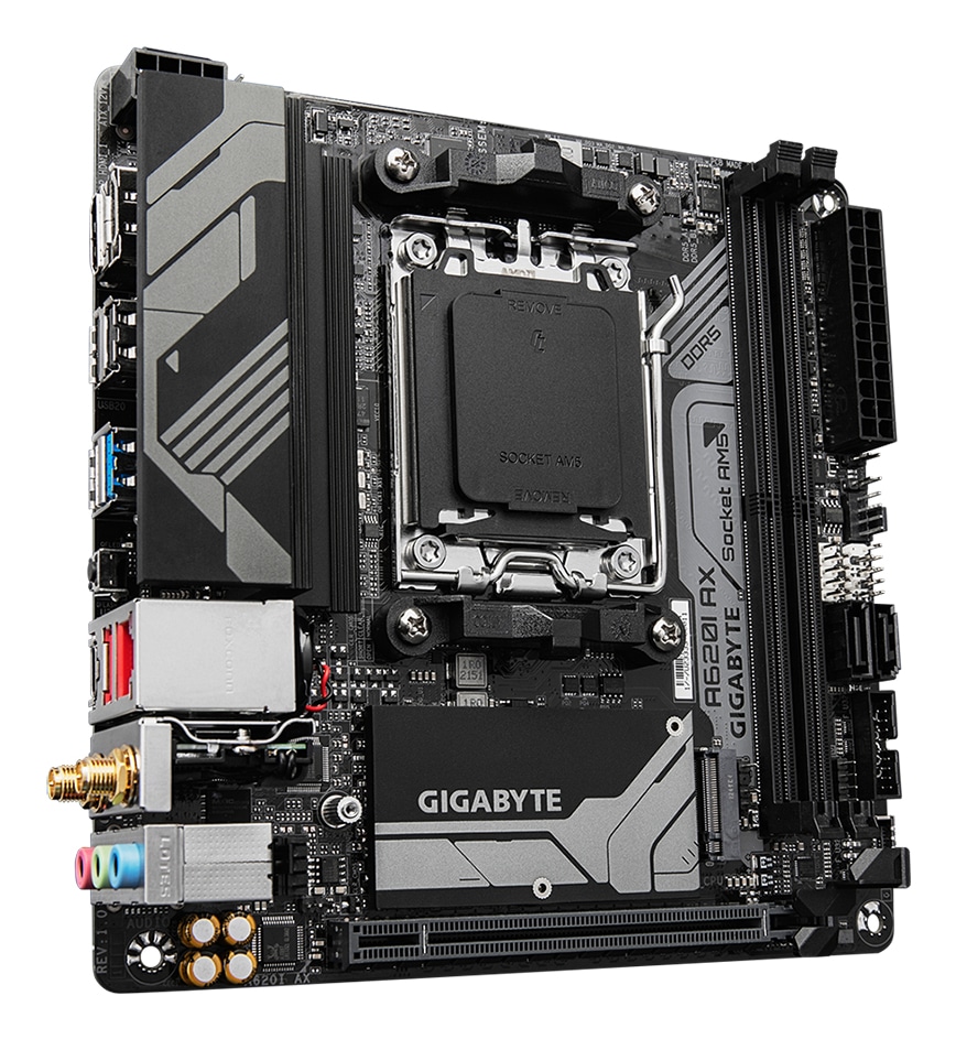 GIGABYTE A620I AX moederbord AMD A620 Socket AM5 mini ITX - Afbeelding 3