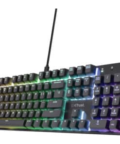 Trust GXT 871 Zora Gaming Toetsenbord - Mechanisch toetsenbord – QWERTY US-indeling – RGB-verlichting – Zwart