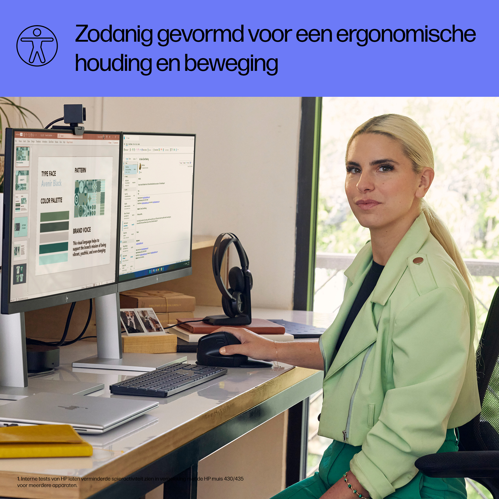 HP 925 ergonomische verticale muis - Afbeelding 4