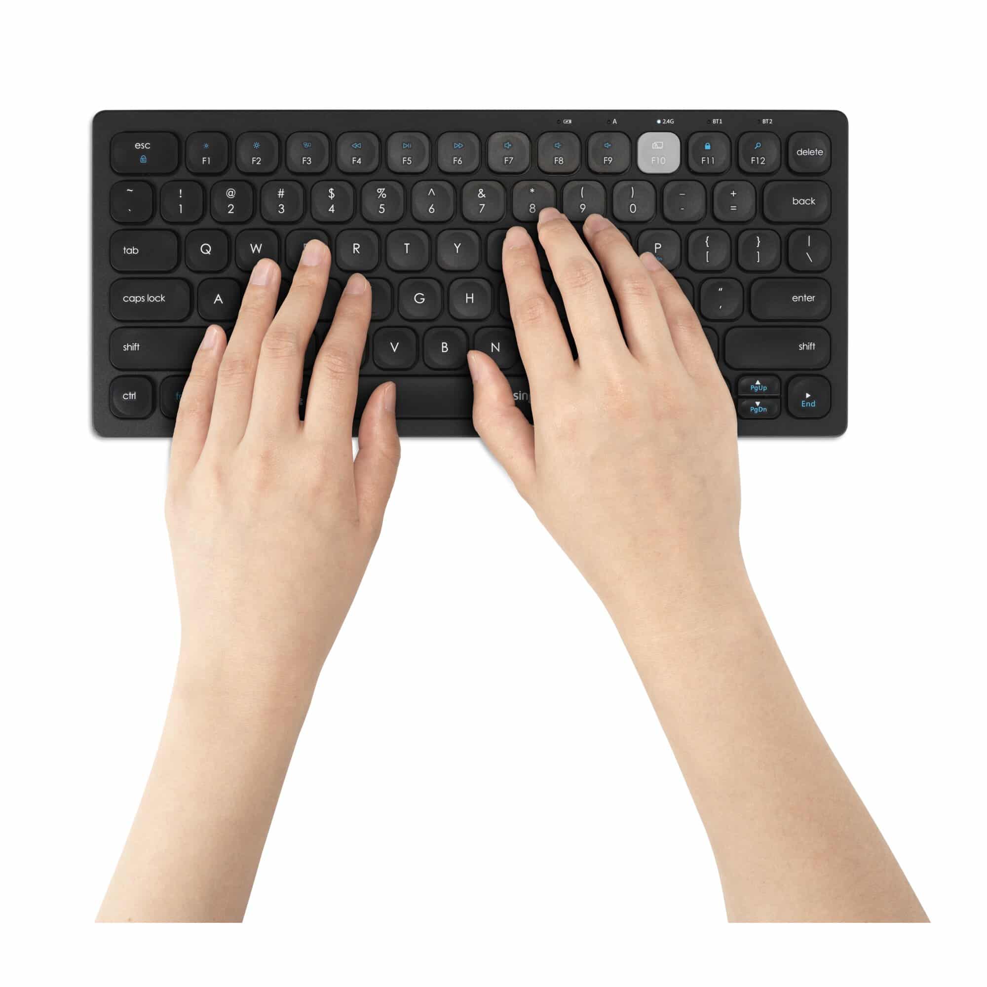 Kensington Multi-Device Dual Wireless Compact Keyboard toetsenbord RF-draadloos + Bluetooth Zwart - Afbeelding 6