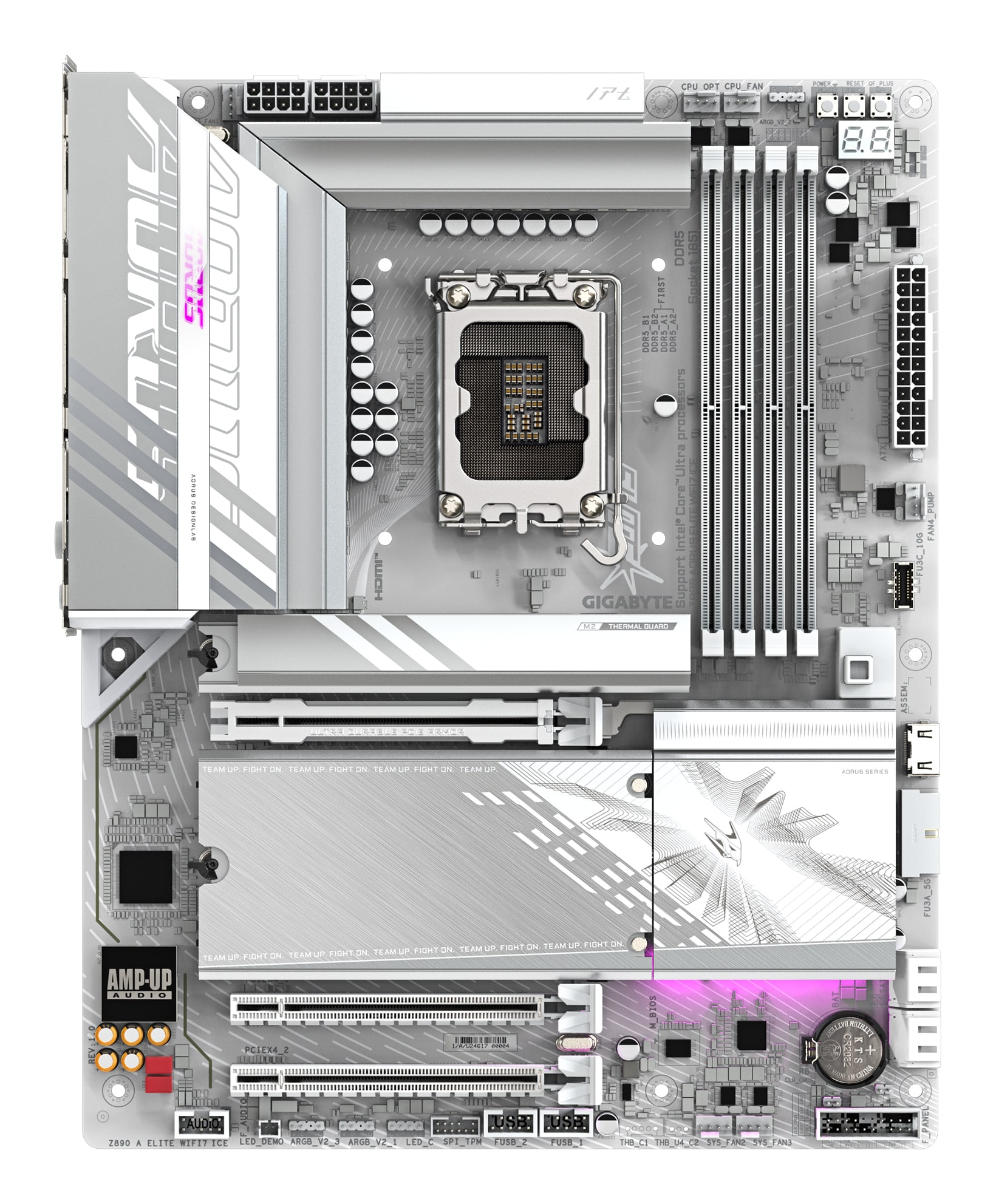 GIGABYTE Z890 AORUS ELITE WIFI7 ICE Intel Z890 LGA 1851 (Socket V1) ATX - Afbeelding 2