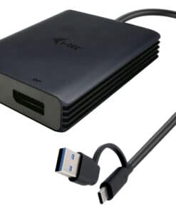 i-tec USB-A/USB-C Dual 4K/60 Hz DisplayPort Video Adapter