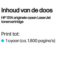 HP 131A originele cyaan LaserJet tonercartridge - Afbeelding 3