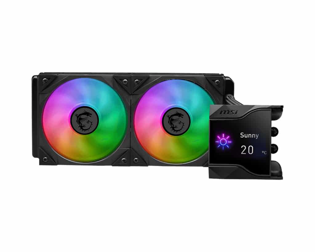 MSI MPG Coreliquid D240 Processor Kit voor vloeistofkoeling 12 cm Zwart