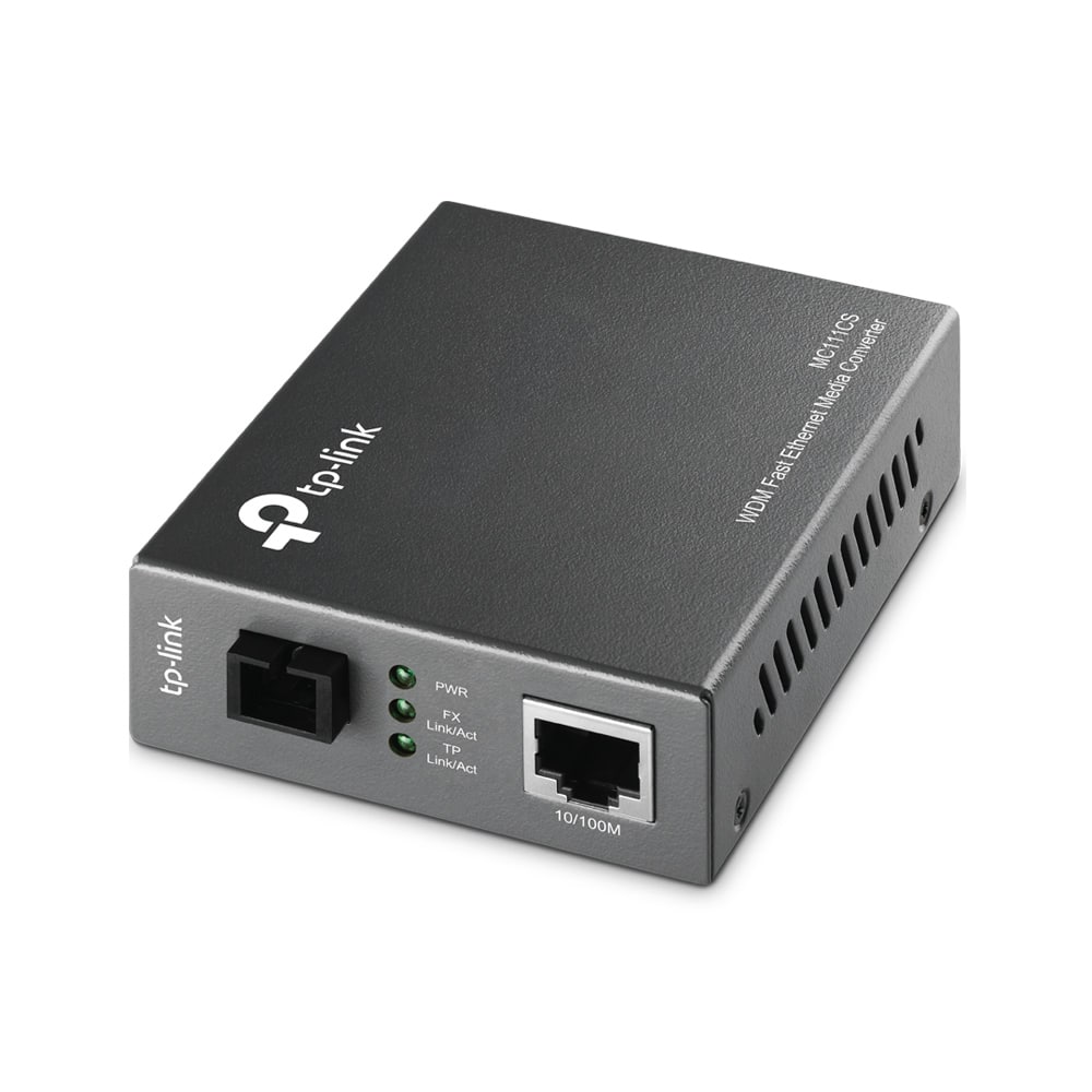 TP-Link MC111CS netwerk media converter 1000 Mbit/s 1550 nm Single-mode Zwart