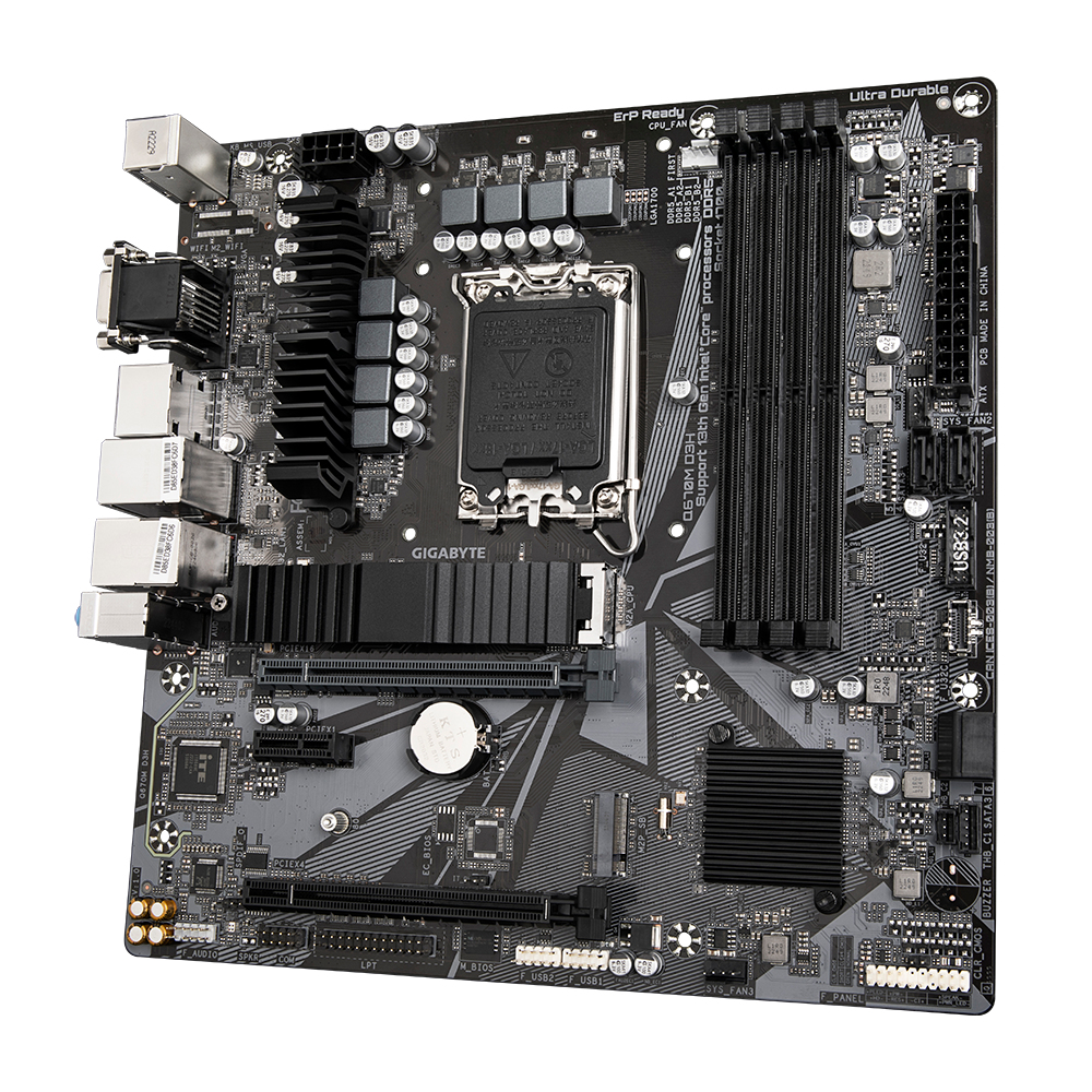 GIGABYTE Q670M D3H moederbord Intel Q670 LGA 1700 micro ATX - Afbeelding 4
