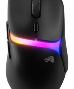 Glorious Gaming - draadloze gamingmuis Model D3 - Uitwisselbaar InfinitePlay-batterijsysteem, 8k polling, 130M click optische schakelaars, licht gewicht van 69 g, 30K DPI optische sensor, RGB - Zwart