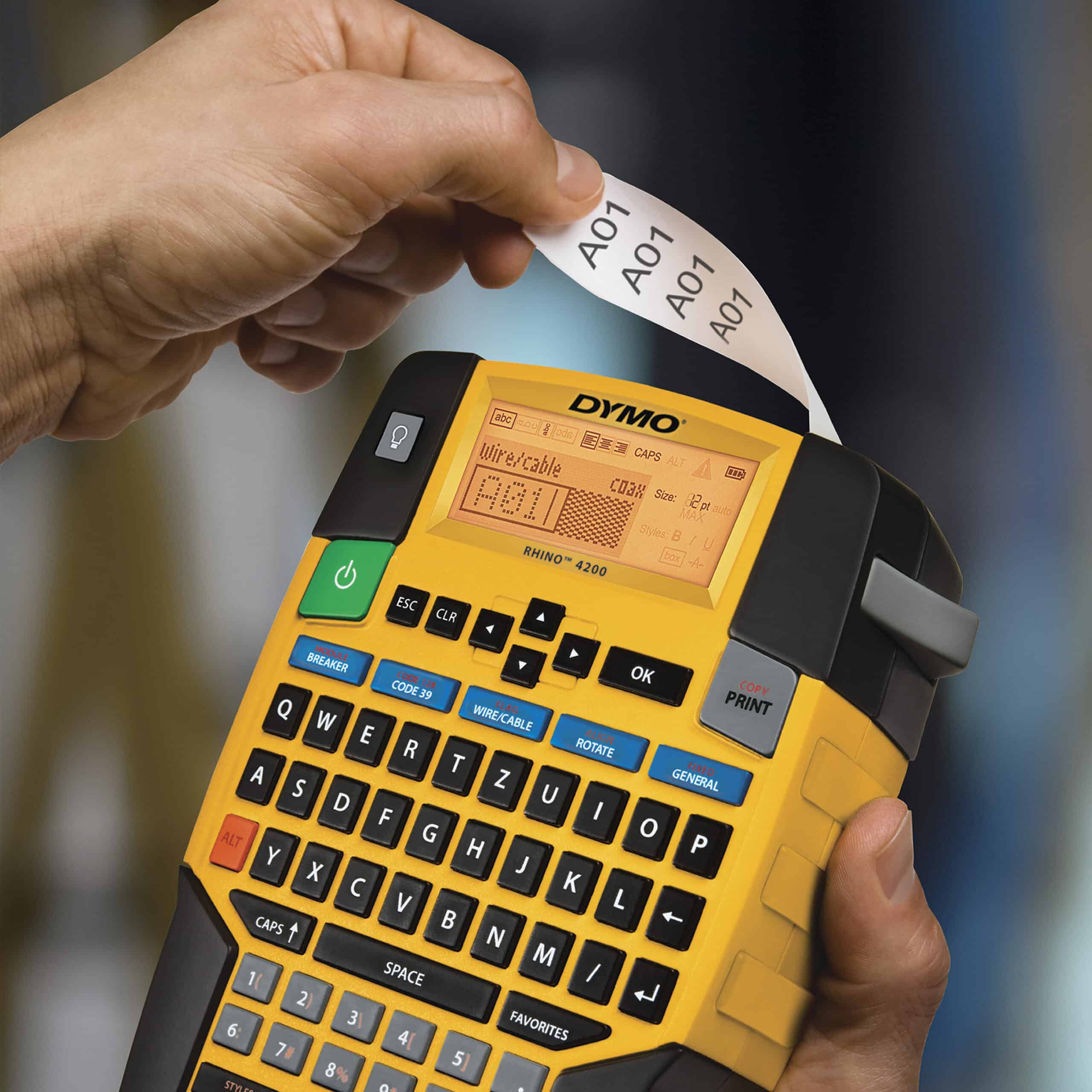 DYMO RHINO 4200 labelprinter Thermo transfer QWERTZ - Afbeelding 4