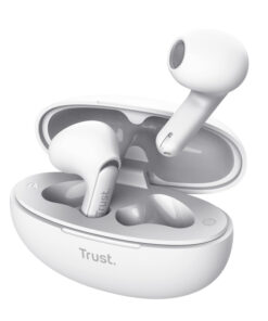 Trust Yavi Headset True Wireless Stereo (TWS) In-ear Oproepen/muziek USB Type-C Bluetooth Wit
