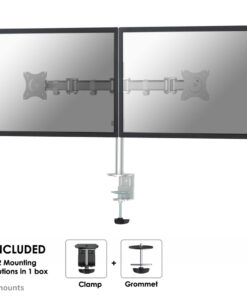 Neomounts NM-D135DSILVER Monitorarm 10-27"