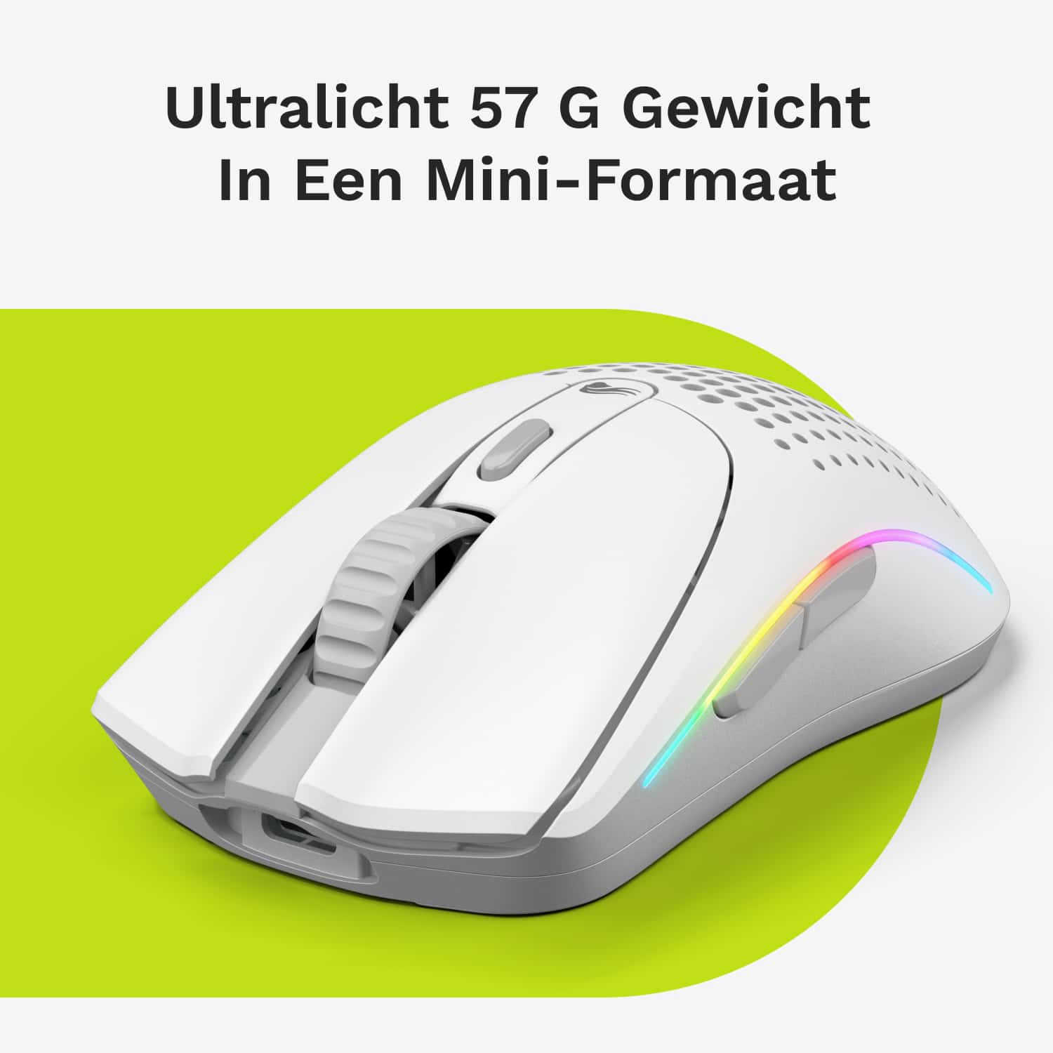 Glorious Gaming Model O 2 Mini Wireless muis Gamen Rechtshandig RF-draadloos + Bluetooth Optisch 26000 DPI - Afbeelding 2