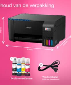 Epson EcoTank ET-2861 A4 multifunctionele Wi-Fi-printer met inkttank, inclusief tot 3 jaar inkt - Afbeelding 4