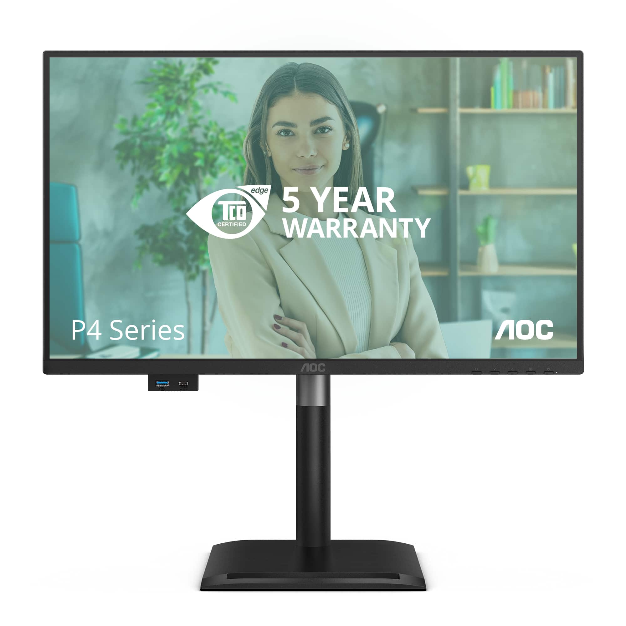 AOC 24P4CV computer monitor 60,5 cm (23.8") 1920 x 1080 Pixels Full HD LED Zwart - Afbeelding 5