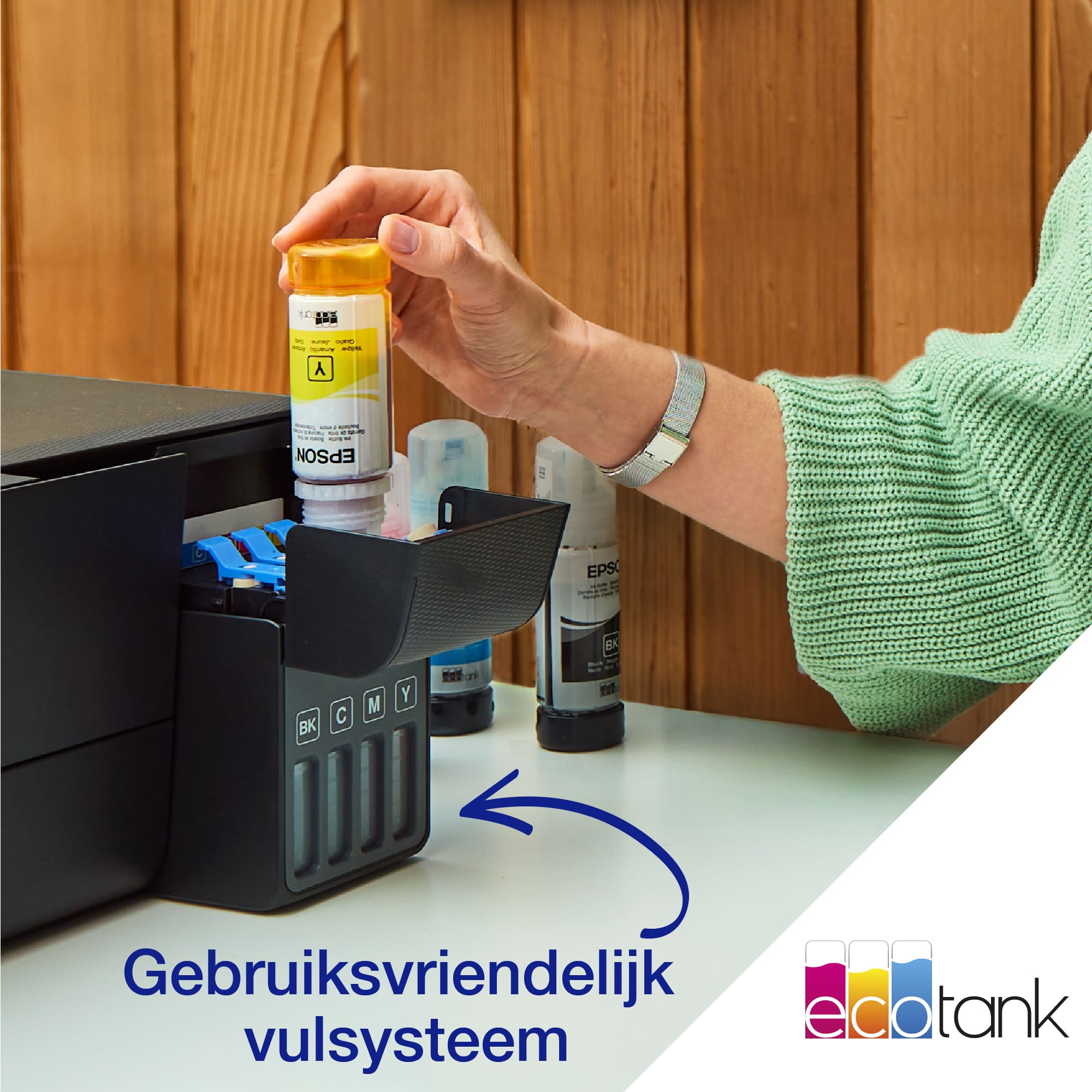 Epson EcoTank ET-2861 A4 multifunctionele Wi-Fi-printer met inkttank, inclusief tot 3 jaar inkt - Afbeelding 7