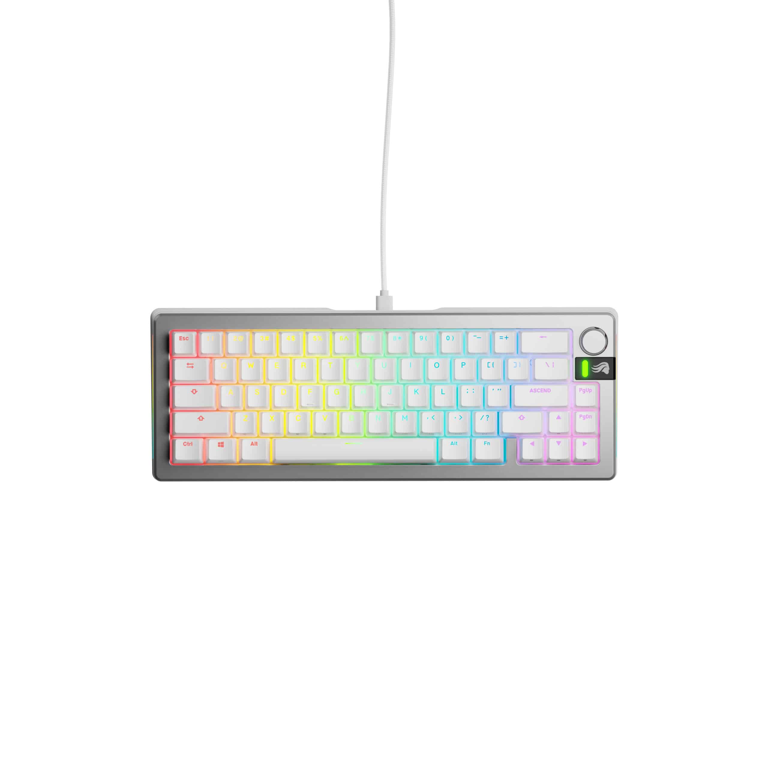 Glorious Gaming GMMK 3 PRO 65% Prebuilt toetsenbord Gamen USB QWERTY Amerikaans Engels Zilver - Afbeelding 2