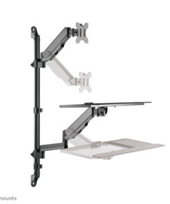 Neomounts WL90-325BL1 Zit-sta werkstation wand 17-32" - gasveer - Afbeelding 4