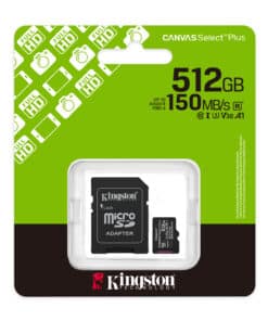 Kingston Technology 512GB microSDXC Canvas Select Plus Gen3 150MB/s A1 kaart + adapter - Afbeelding 5