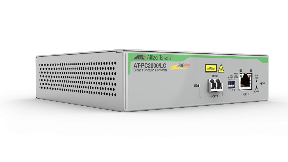 Allied Telesis AT-PC2000/LC-960 netwerk media converter 1000 Mbit/s 850 nm Grijs