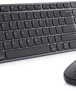 DELL Pro 7 Slim KM726 toetsenbord Inclusief muis Thuis/Werk RF-draadloos + Bluetooth AZERTY Belgisch Zwart