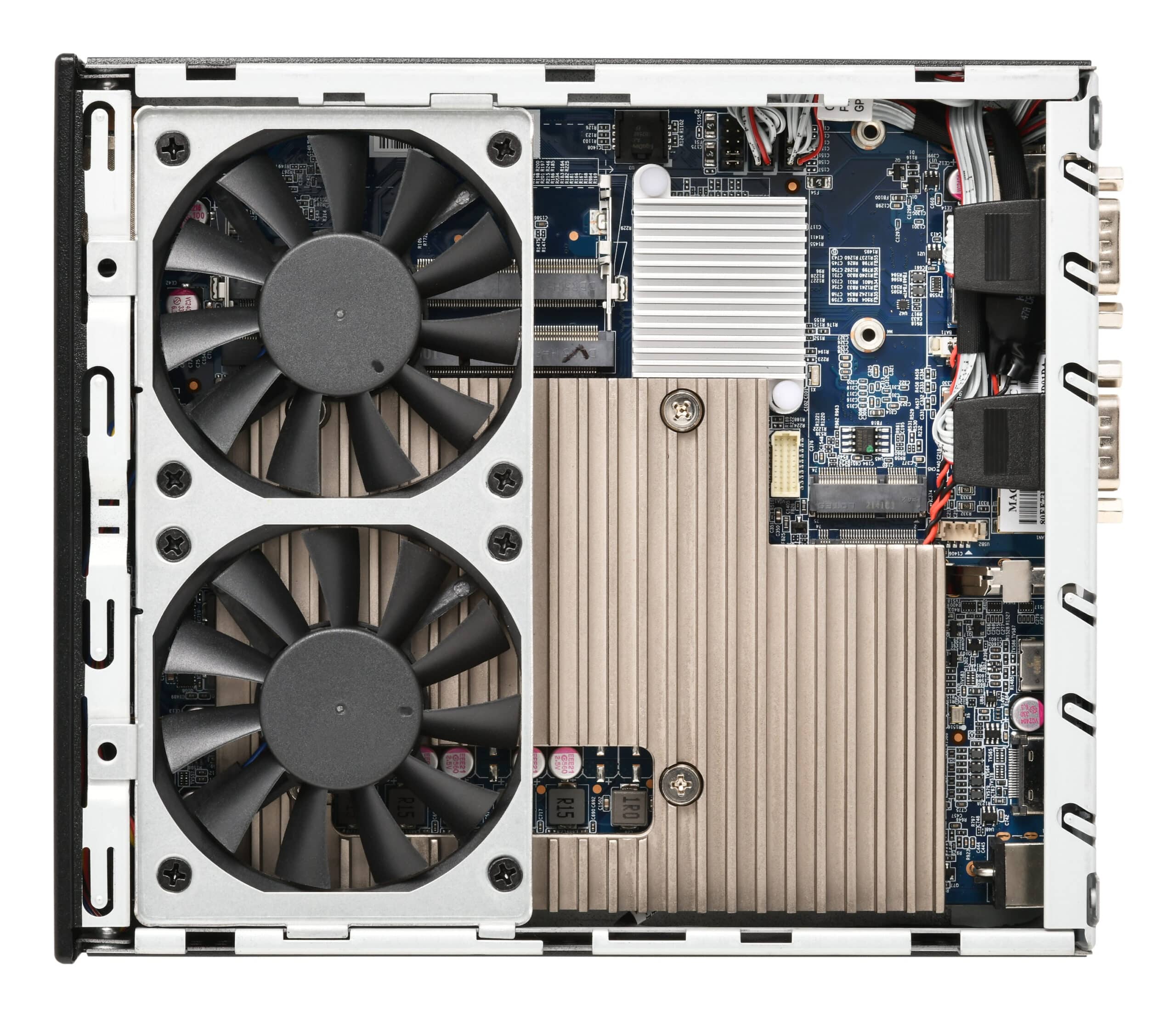 Shuttle Slim PC DH810, S1851, 1x HDMI (2.1), 1x DP, 1x USB-C (DP), 1x 2.5", 2x M.2, 2x LAN (Intel 1G + 2.5G), 2x COM, 24/7 permanent gebruik, incl. VESA Barebone - Afbeelding 5