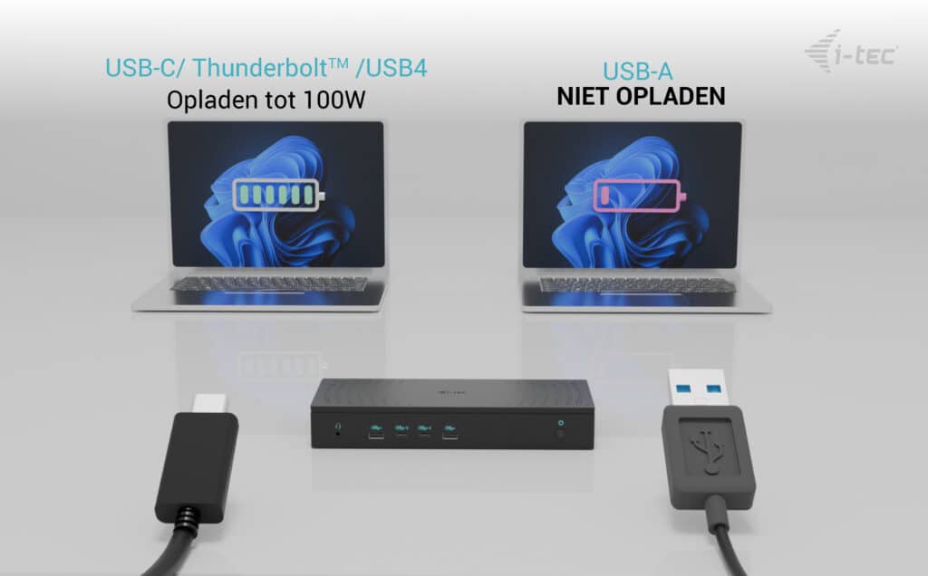 i-tec Universal 5x 4K/60Hz Display Docking Station + Power Delivery 100W - Afbeelding 6