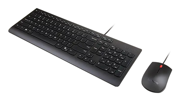 Lenovo 4X31R64403 toetsenbord Inclusief muis Thuis/Werk USB Belgisch, Frans Zwart - Afbeelding 2