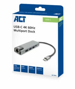 ACT USB-C 4K dockingstation voor 1 HDMI monitor, ethernet, USB-A, PD pass-through - Afbeelding 2