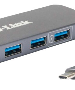 D-Link USB-C naar 4-poorts USB 3.0-hub met stroomvoorziening DUB-2340