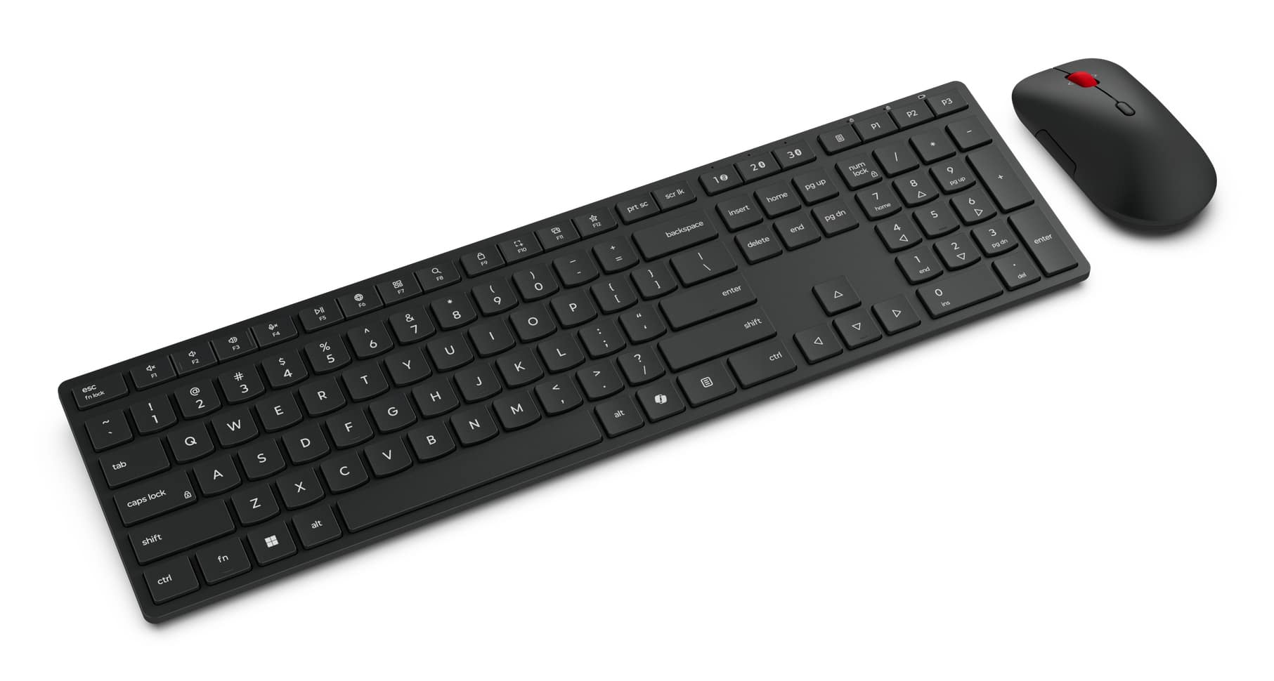 Lenovo 4X31S04814 toetsenbord Inclusief muis Kantoor RF-draadloos + Bluetooth Belgisch Zwart - Afbeelding 2