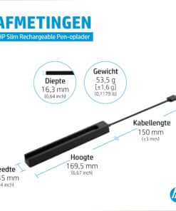 HP Slim Rechargeable Pen-oplader
