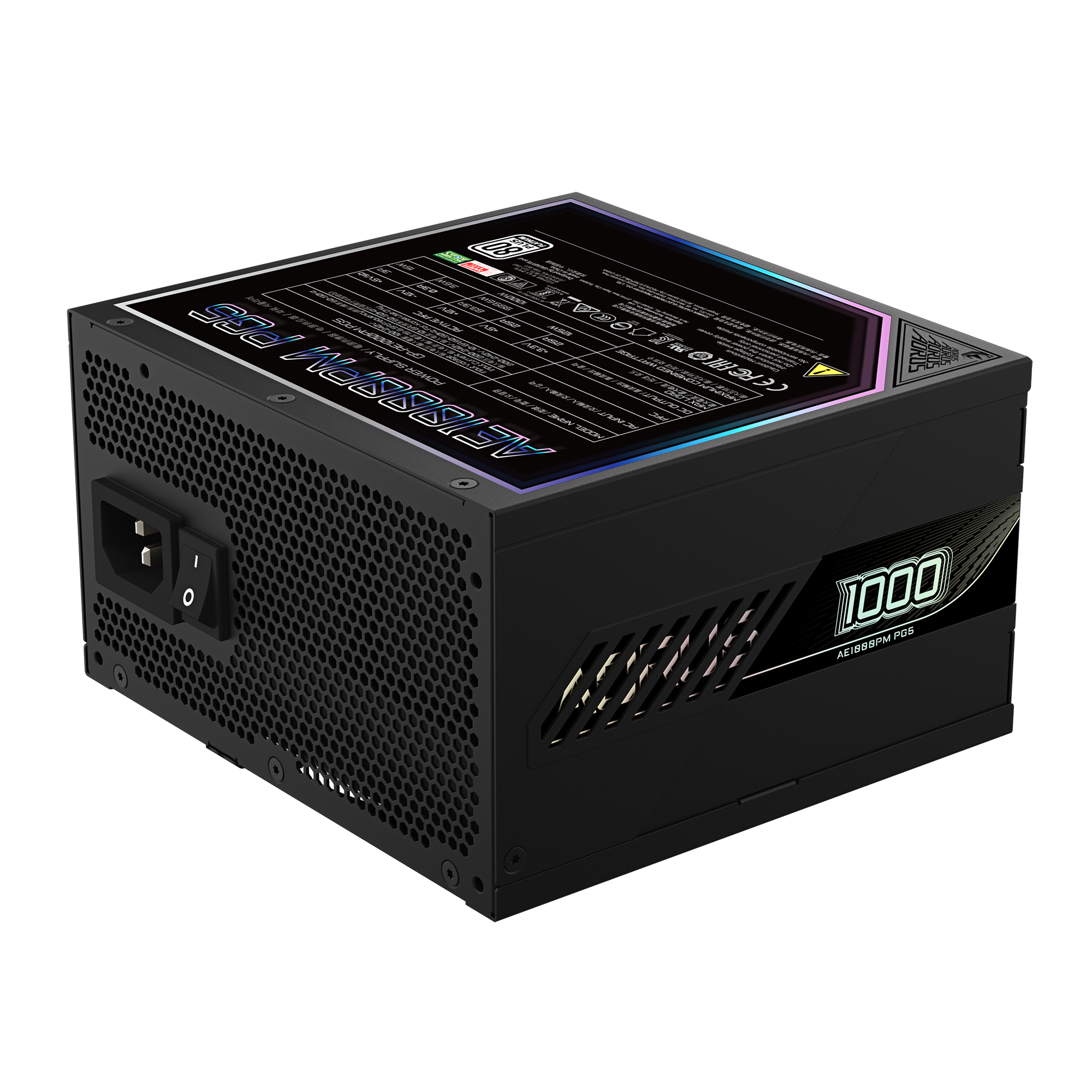 GIGABYTE AORUS ELITE P1000W power supply unit 1000 W 20+4 pin ATX ATX Zwart - Afbeelding 5