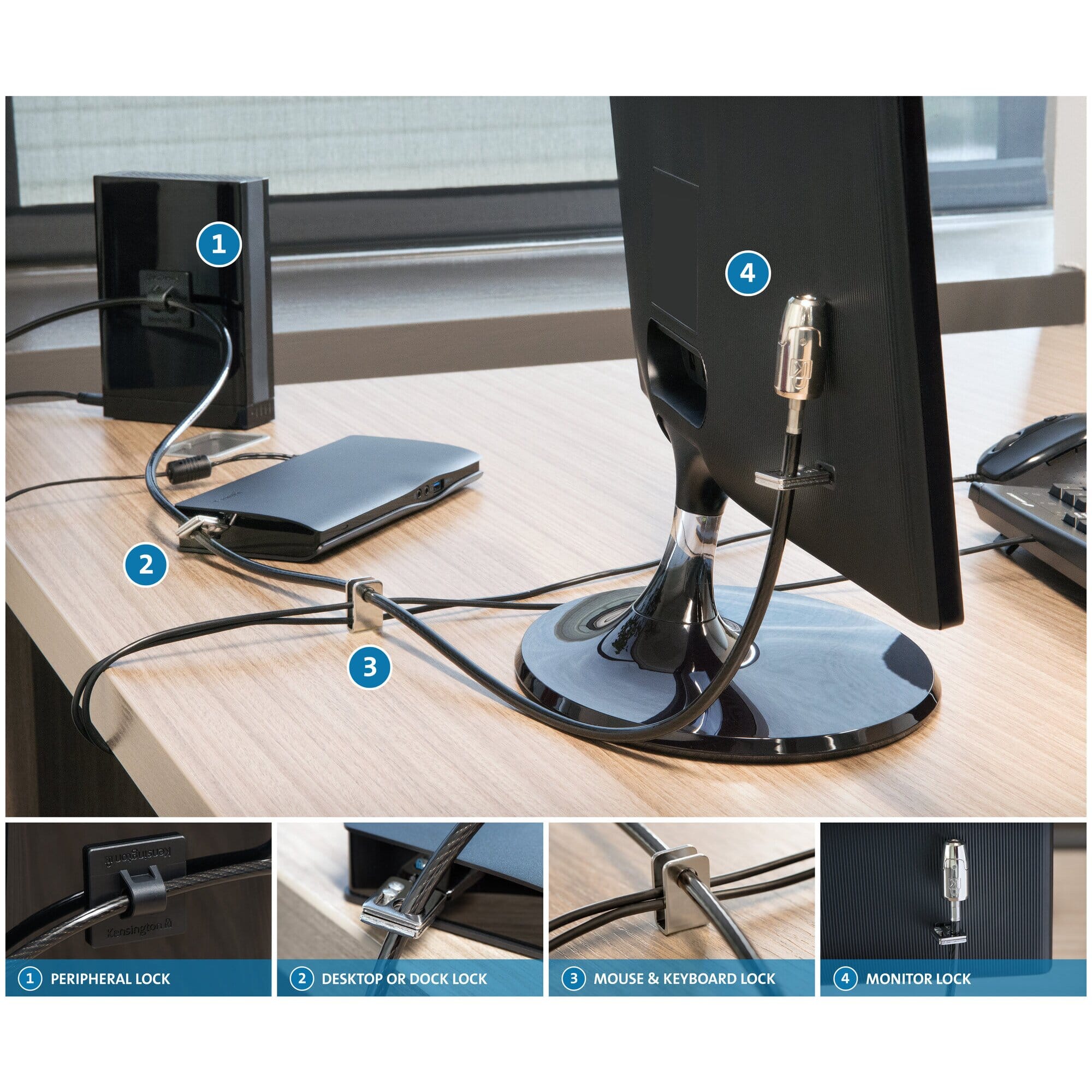 Kensington Vergrendelkit voor desktop en randapparaten 2.0 - Afbeelding 5