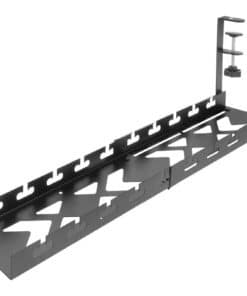 ACT Verstelbare kabelgoot voor onder een bureau, montage via klemsysteem, 43-72cm
